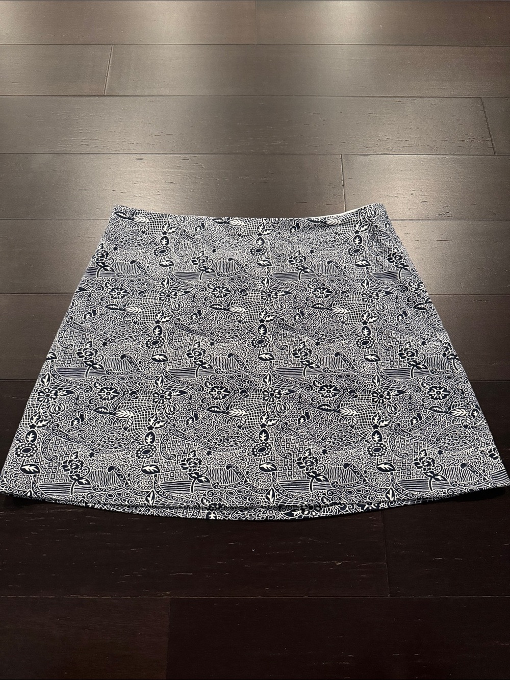 Julia Amory Gidget Skirt - Navy and White